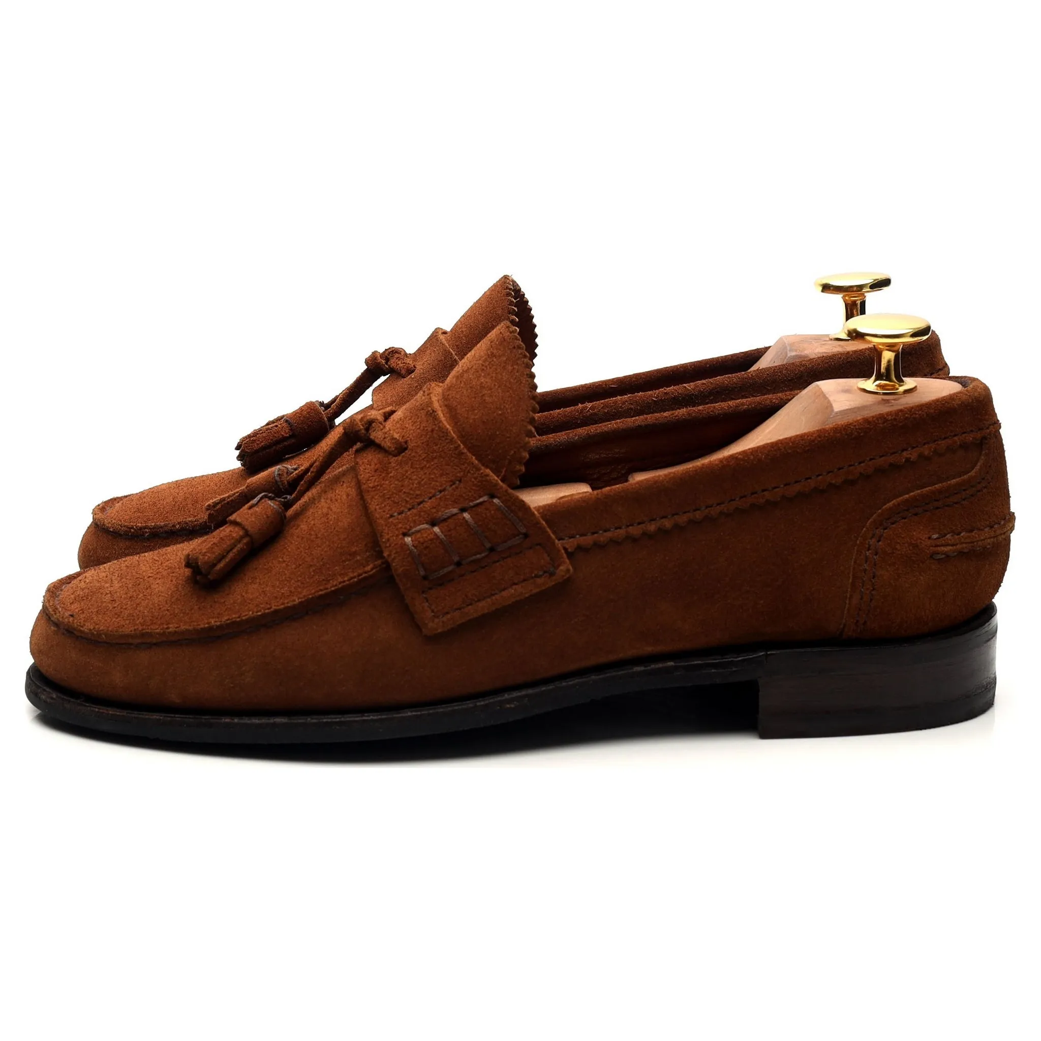 Women's 'Polly' Brown Suede Tassel Loafers UK 4.5 D