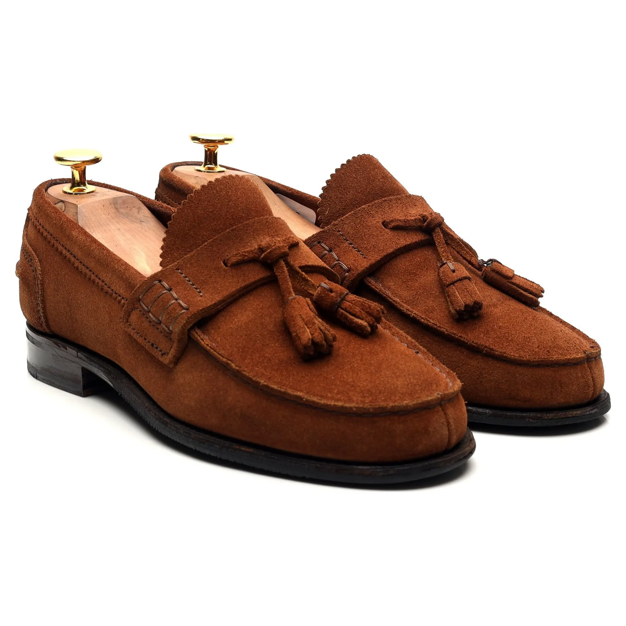 Women's 'Polly' Brown Suede Tassel Loafers UK 4.5 D