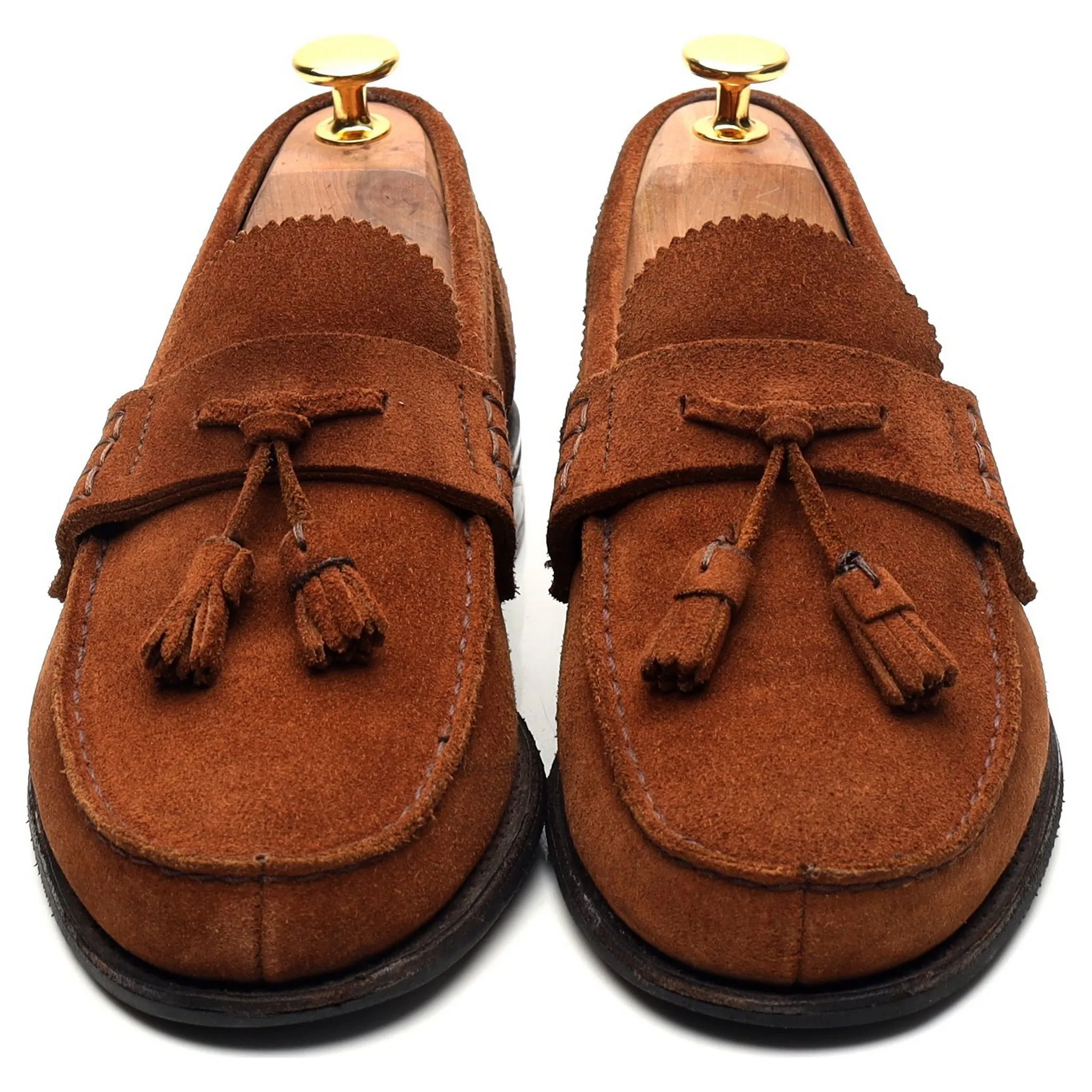 Women's 'Polly' Brown Suede Tassel Loafers UK 4.5 D