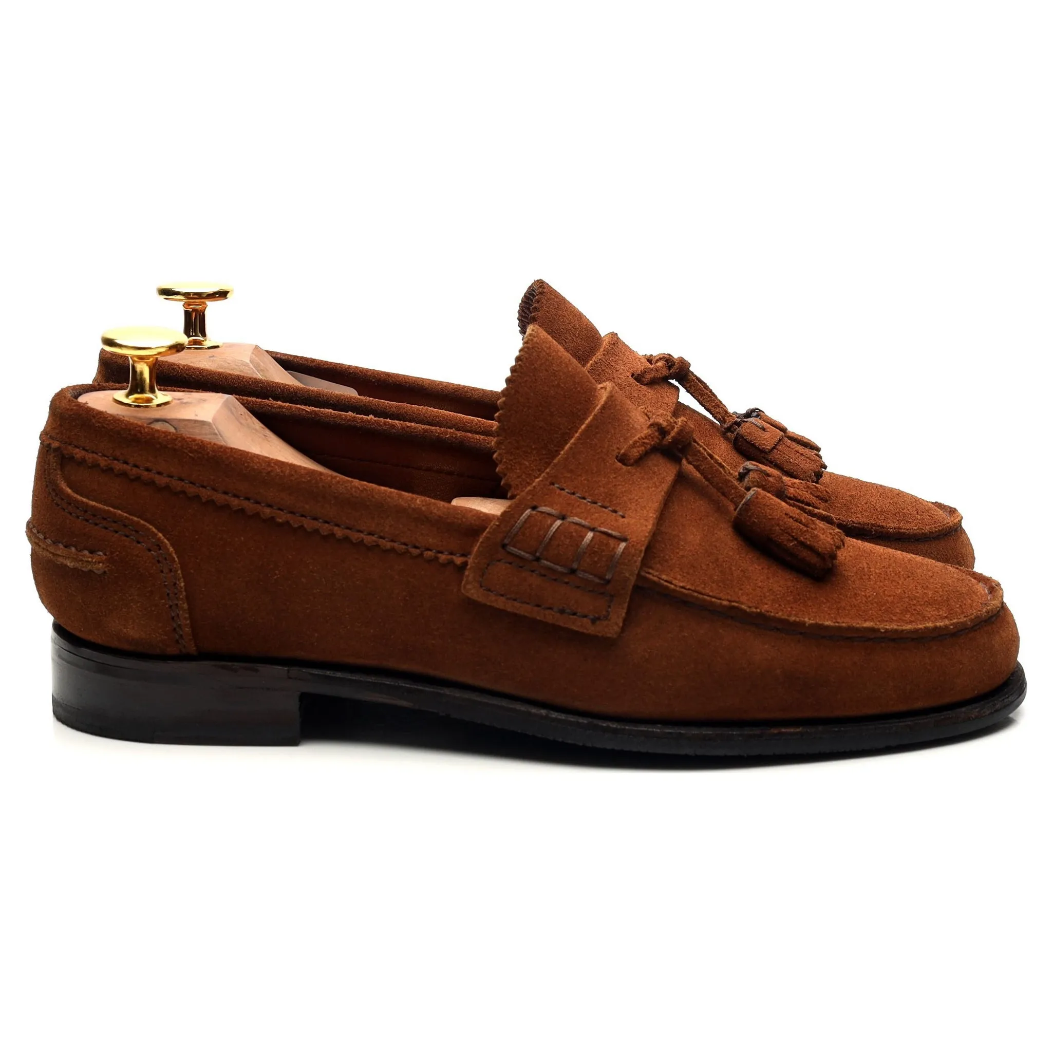 Women's 'Polly' Brown Suede Tassel Loafers UK 4.5 D